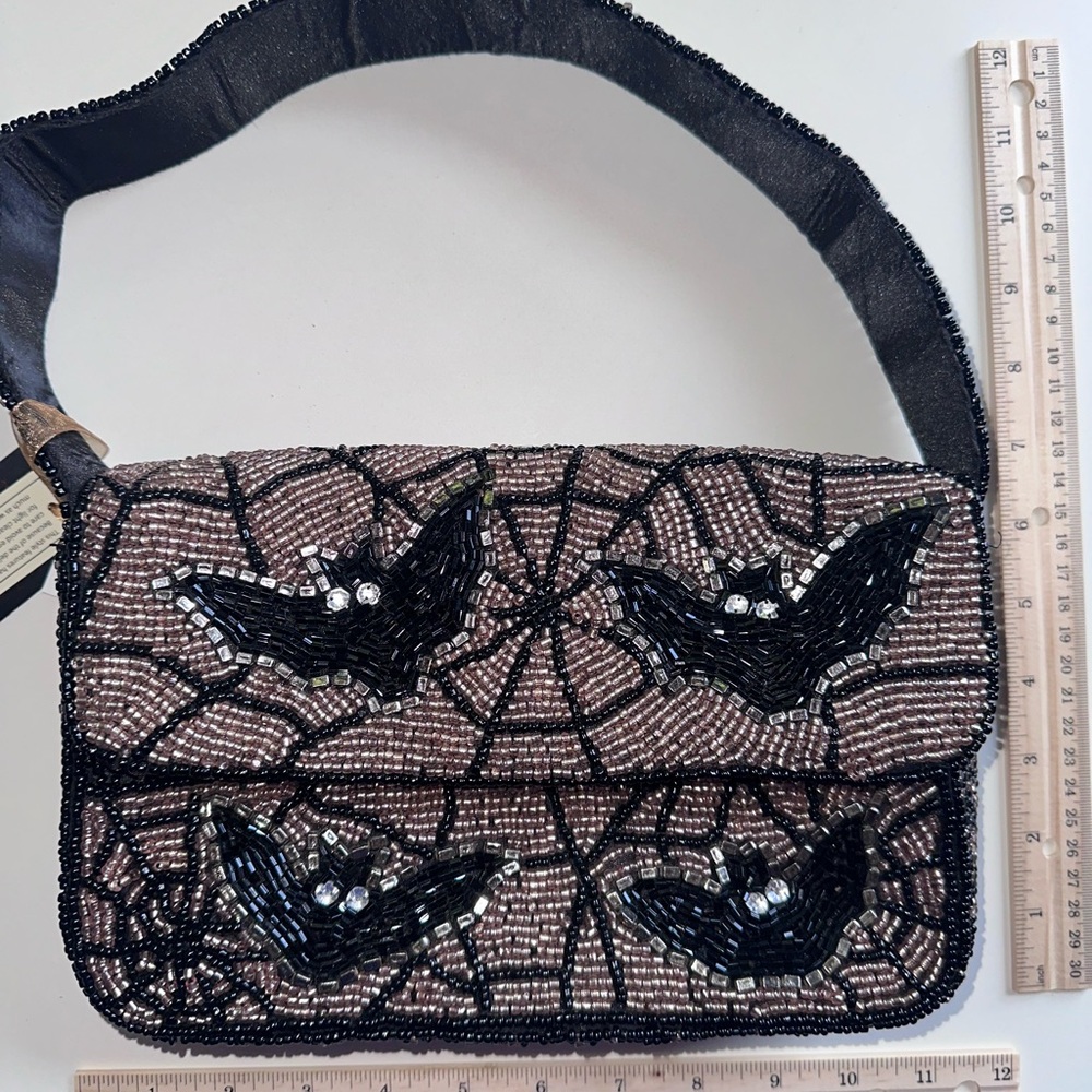 Viral BAT BEADED BAG.